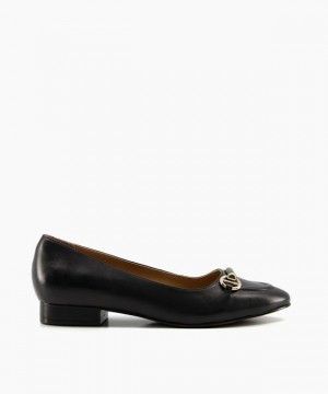 Dune London Hippy T Ballerinas Damen Schwarz | 845-VNBYOF