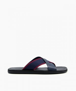 Dune London Ideal Sandalen Herren Blau | 476-VLMWAG