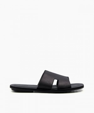 Dune London Incense Sandalen Herren Schwarz | 746-XBJCAZ