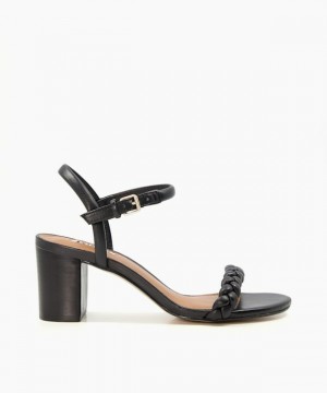 Dune London Jaslyn Sandalen mit Absatz Damen Schwarz | 027-VUOLTK