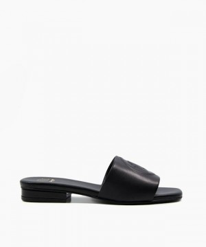 Dune London Lilyana Sandalen Flach Damen Schwarz | 940-PVRMQX
