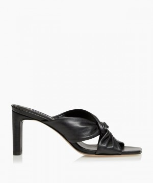 Dune London Magnet Mules Damen Schwarz | 271-FZNPWA