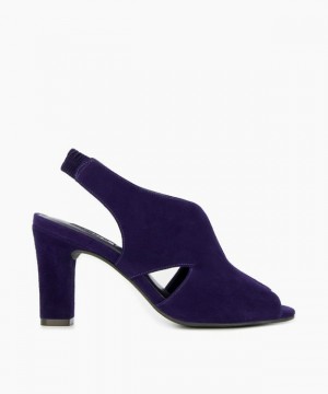 Dune London Marcella T Sandalen mit Absatz Damen Blau | 826-GNKIJC