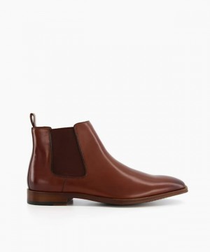Dune London Market Chelsea Stiefel Herren Braun | 924-MAIYTD