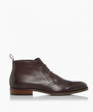 Dune London Marvinn Chukkastiefel Herren Braun | 912-MBGDHF