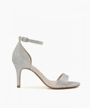 Dune London Mateo Sandalen mit Absatz Damen Schwarz | 261-VRYNZJ