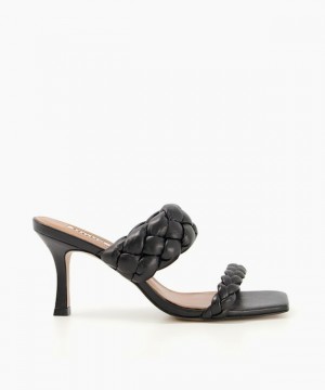 Dune London Message Mules Damen Schwarz | 960-QAWFDN