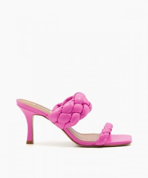 Dune London Message Sandalen mit Absatz Damen Rosa | 318-FCLDAE