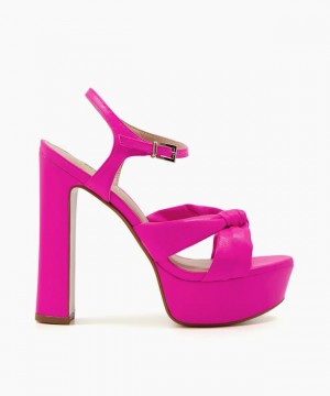 Dune London Mineli Sandalen mit Absatz Damen Rosa | 942-FKXRQP