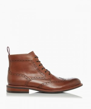 Dune London Morale Chukkastiefel Herren Braun | 694-CEODUQ