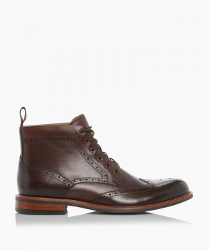 Dune London Morale Chukkastiefel Herren Braun | 286-PIQEFA