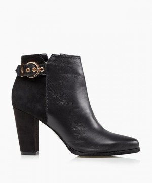 Dune London Olla Stiefeletten Damen Schwarz | 409-GXRBLH
