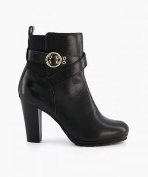 Dune London Oreana Stiefeletten Damen Schwarz | 417-DESTQY