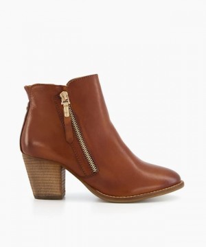 Dune London Paice Stiefeletten Damen Braun | 617-QPUXLF