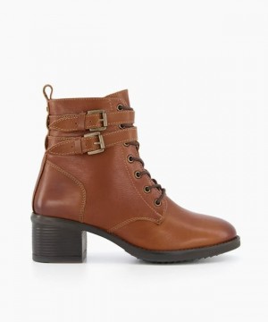 Dune London Paxan Stiefeletten Damen Braun | 746-HLNFSK