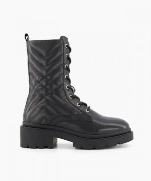 Dune London Paynter T Stiefeletten Damen Schwarz | 629-OAWUHC
