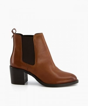Dune London Pembly Chelsea Stiefel Damen Braun | 576-CNKTEG