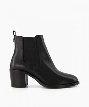 Dune London Pembly Stiefeletten Damen Schwarz | 674-HWQPCX