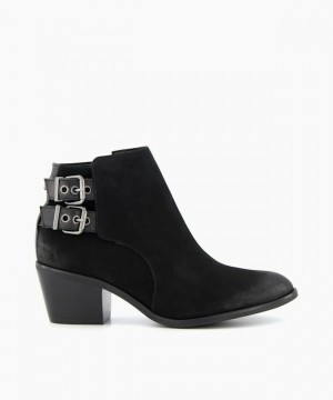 Dune London Pinna Stiefeletten Damen Schwarz | 956-NUEDQX