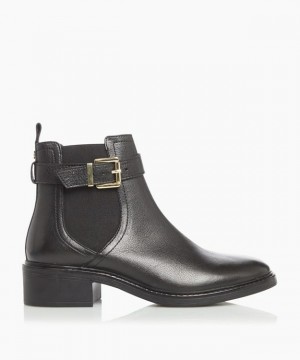 Dune London Piros T Chelsea Stiefel Damen Schwarz | 539-YAOQFM