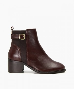 Dune London Poetics Stiefeletten Damen Braun | 587-EBHLMV