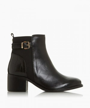 Dune London Poetics Stiefeletten Damen Schwarz | 861-DOAMJE
