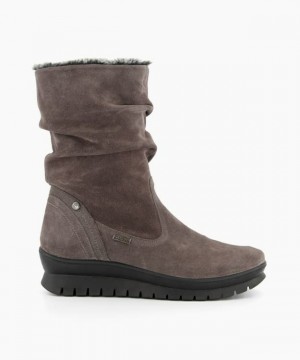 Dune London Rafikii Wadenstiefel Damen Grau | 321-NDFJWZ