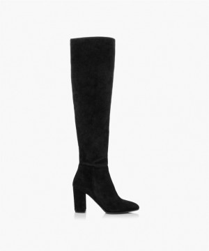 Dune London Selsie Overknee Stiefel Damen Schwarz | 951-QDUNSB