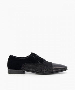 Dune London Systems Schicke Schuhe Herren Schwarz | 879-FZGKLI