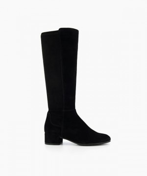 Dune London Tayla Kniehohe Stiefel Damen Schwarz | 106-ARQYCE