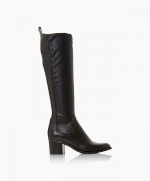 Dune London Telling Kniehohe Stiefel Damen Schwarz | 327-OUTWBY