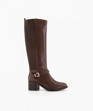 Dune London Tildings Kniehohe Stiefel Damen Braun | 971-SMXAGE