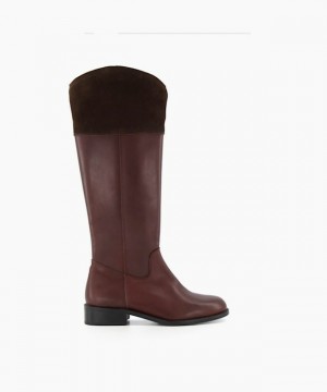 Dune London Tina Kniehohe Stiefel Damen Braun | 789-LBUXJK