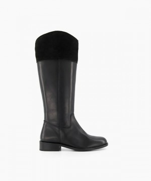 Dune London Tina Kniehohe Stiefel Damen Schwarz | 627-AJWGNE