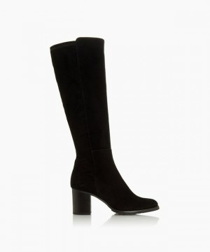 Dune London Titaneum Kniehohe Stiefel Damen Schwarz | 795-CONWIA