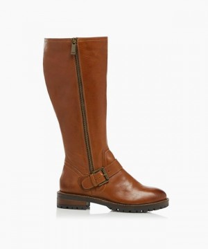 Dune London Trafalgar T Kniehohe Stiefel Damen Braun | 054-QOMJEY