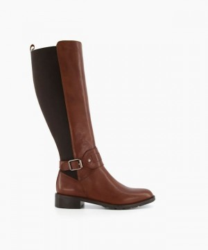 Dune London Treasury Kniehohe Stiefel Damen Braun | 948-PFEUSR
