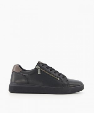 Dune London Tribute Freizeitschuhe Herren Schwarz | 856-QRZYSO