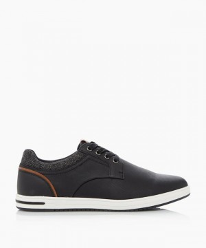 Dune London Trip Freizeitschuhe Herren Schwarz | 907-ZUMORN