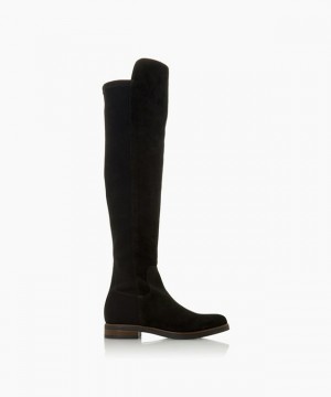 Dune London Tropic Overknee Stiefel Damen Schwarz | 184-TABMVR