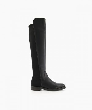 Dune London Tropic Overknee Stiefel Damen Schwarz | 321-PJSXRM