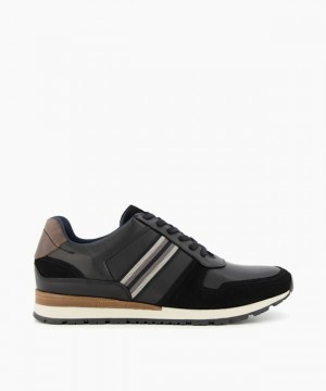 Dune London Truro Freizeitschuhe Herren Schwarz | 475-MZPAQJ